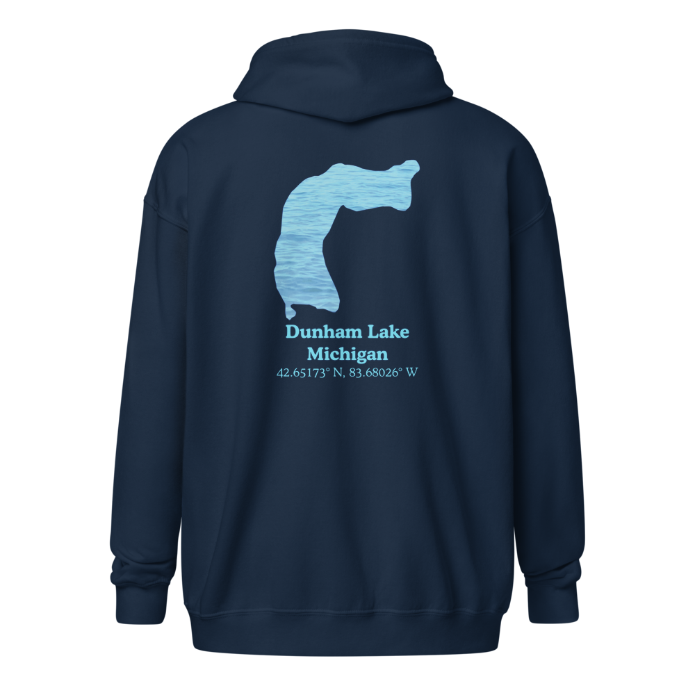 Dunham Lake Unisex Zip Hoodie