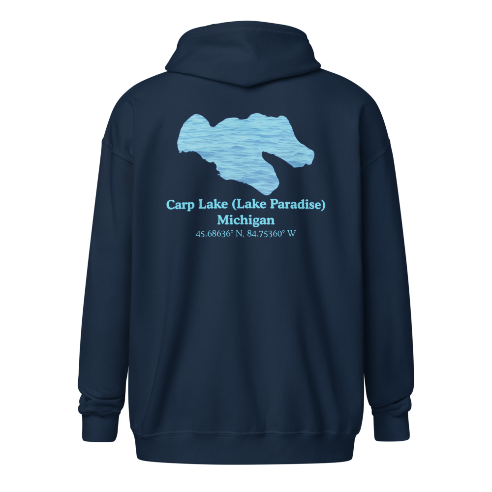 Carp Lake (Lake Paradise) Unisex Zip Hoodie