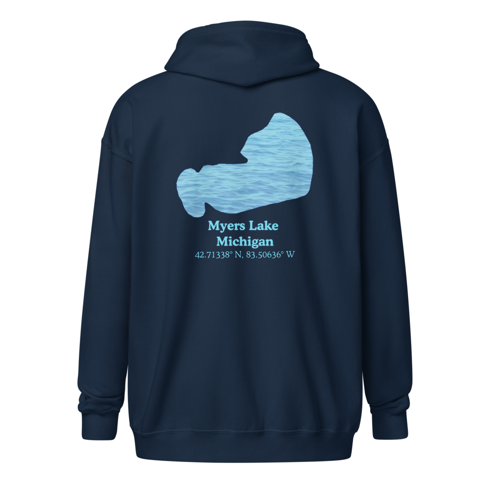 Myers Lake  Unisex Zip Hoodie