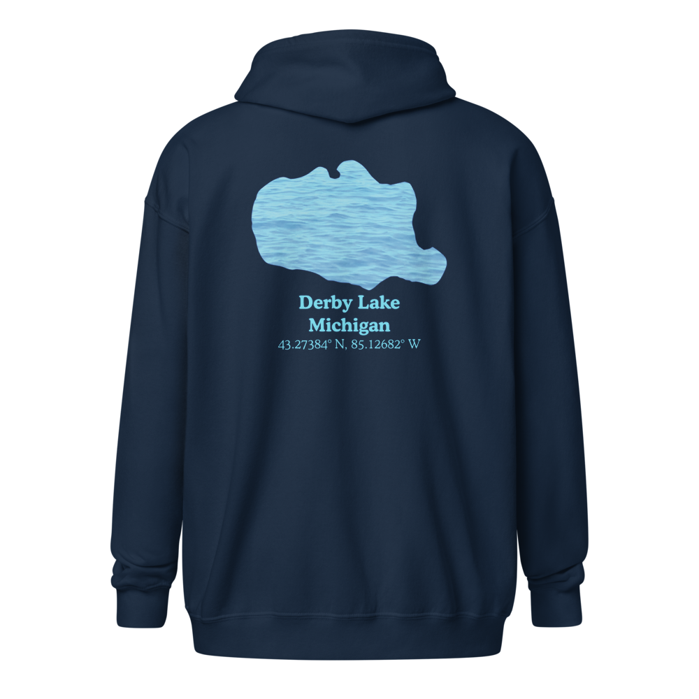 Derby Lake Unisex Zip Hoodie