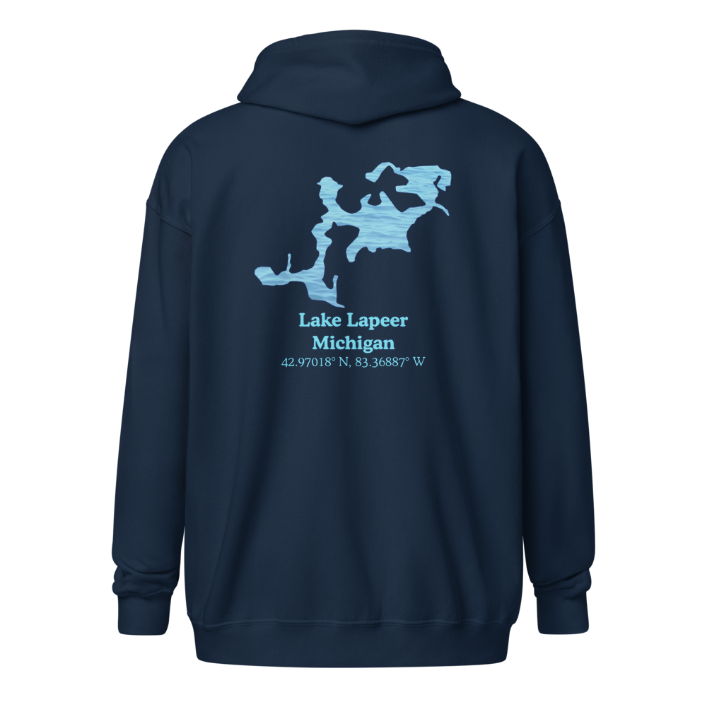 Lake Lapeer Unisex Zip Hoodie