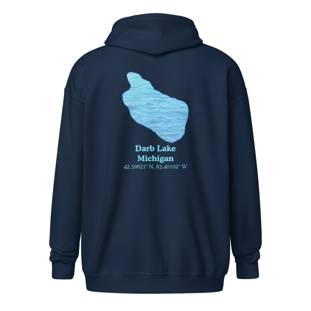 Darb Lake Unisex Zip Hoodie