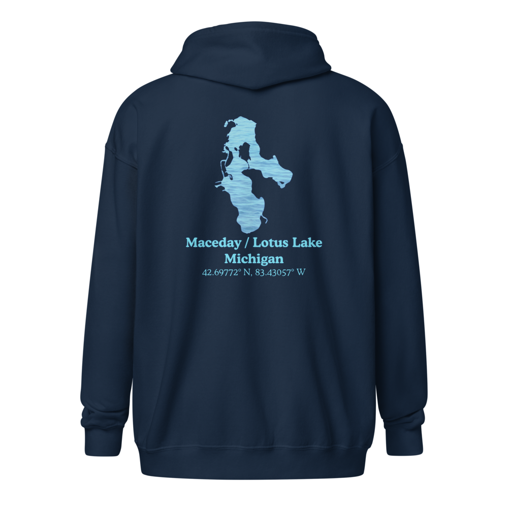 Maceday / Lotus Lake Unisex Zip Hoodie