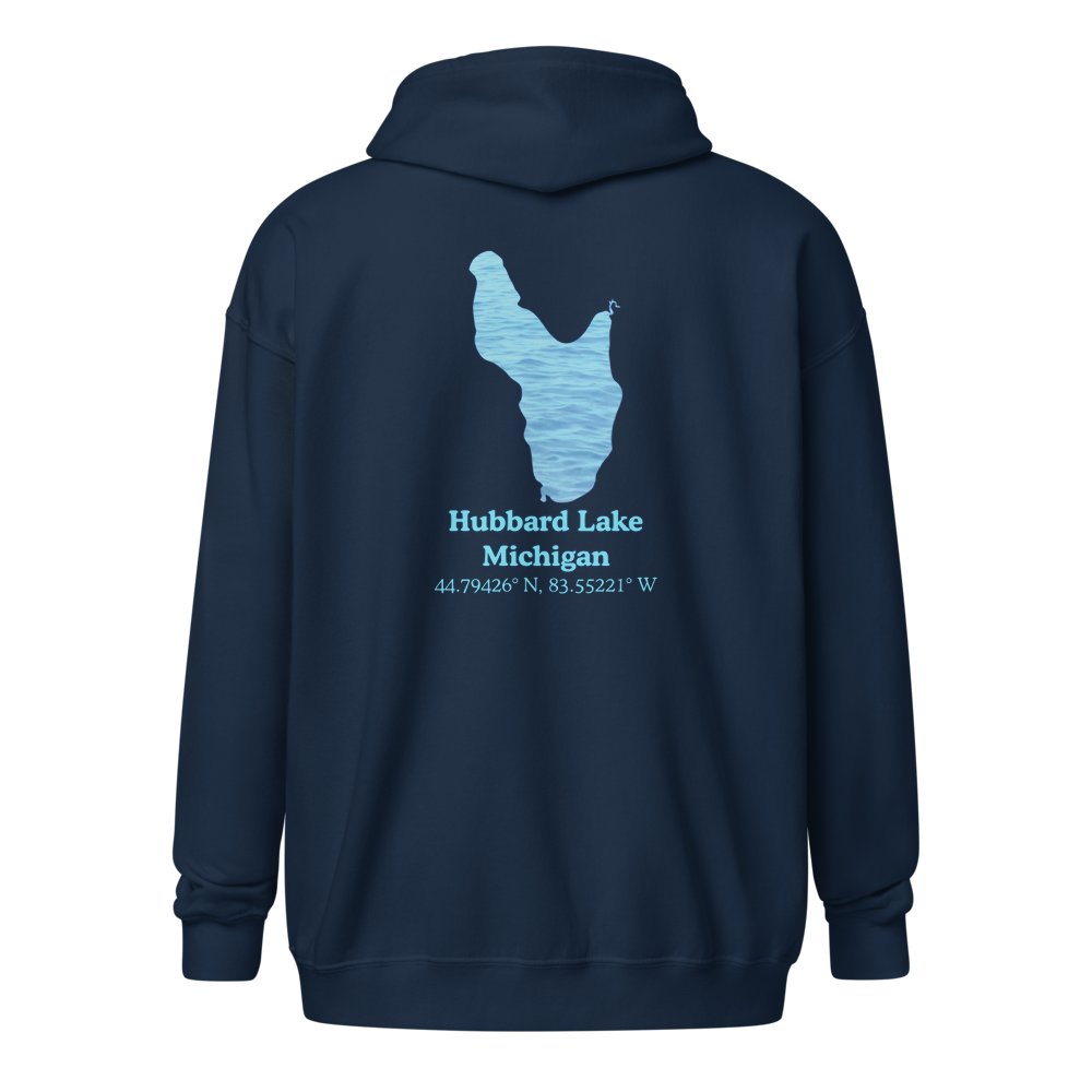 Hubbard Lake Unisex Zip Hoodie