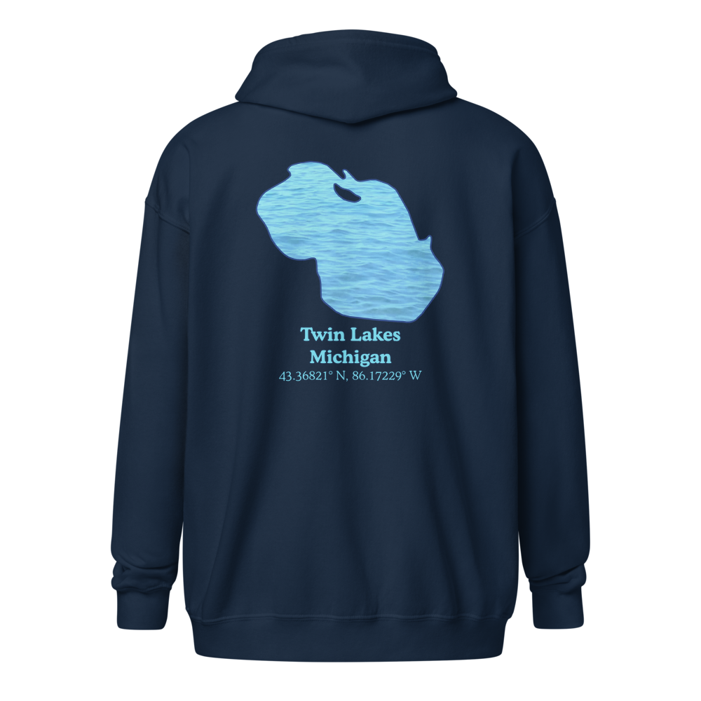 Twin Lakes Unisex Zip Hoodie