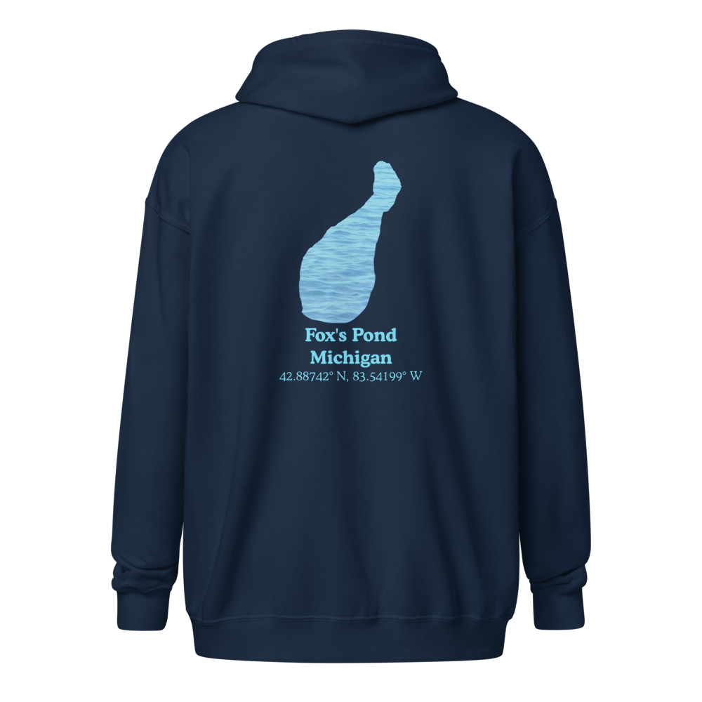 Fox's Pond Unisex Zip Hoodie