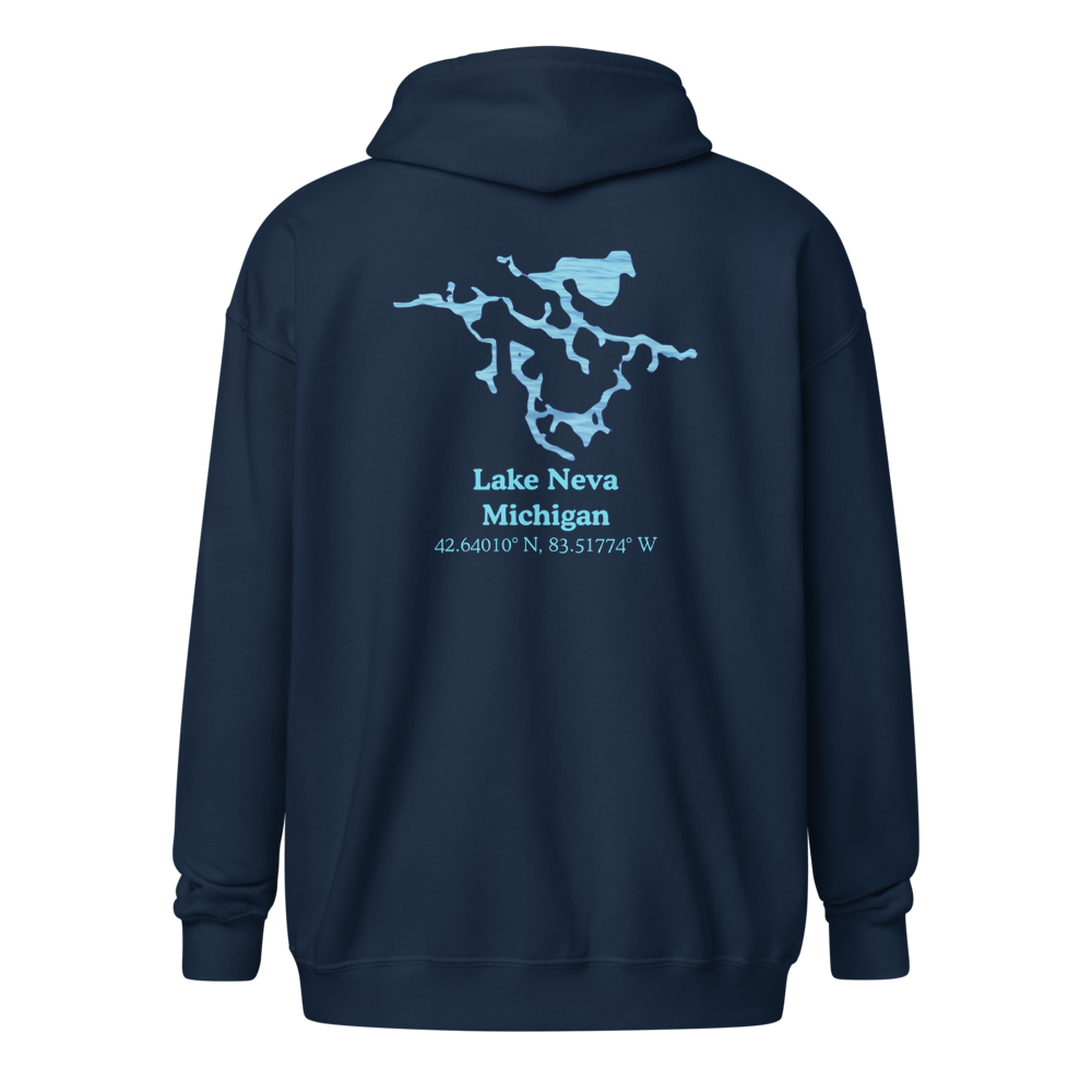 Lake Neva Unisex Zip Hoodie