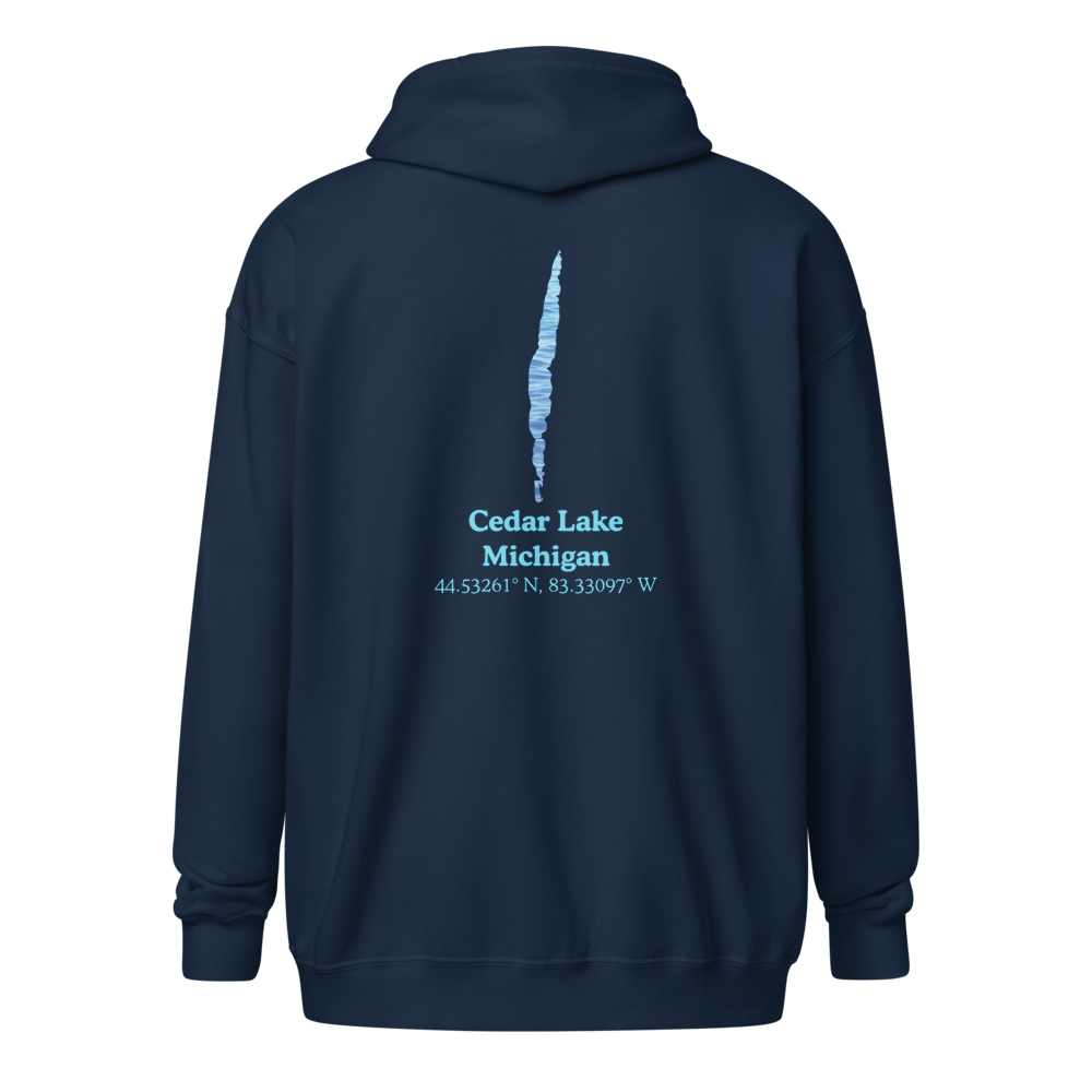 Cedar Lake Unisex Zip Hoodie