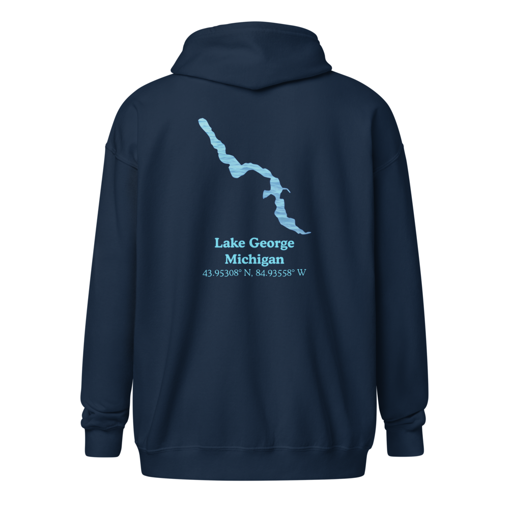 Lake George Unisex Zip Hoodie