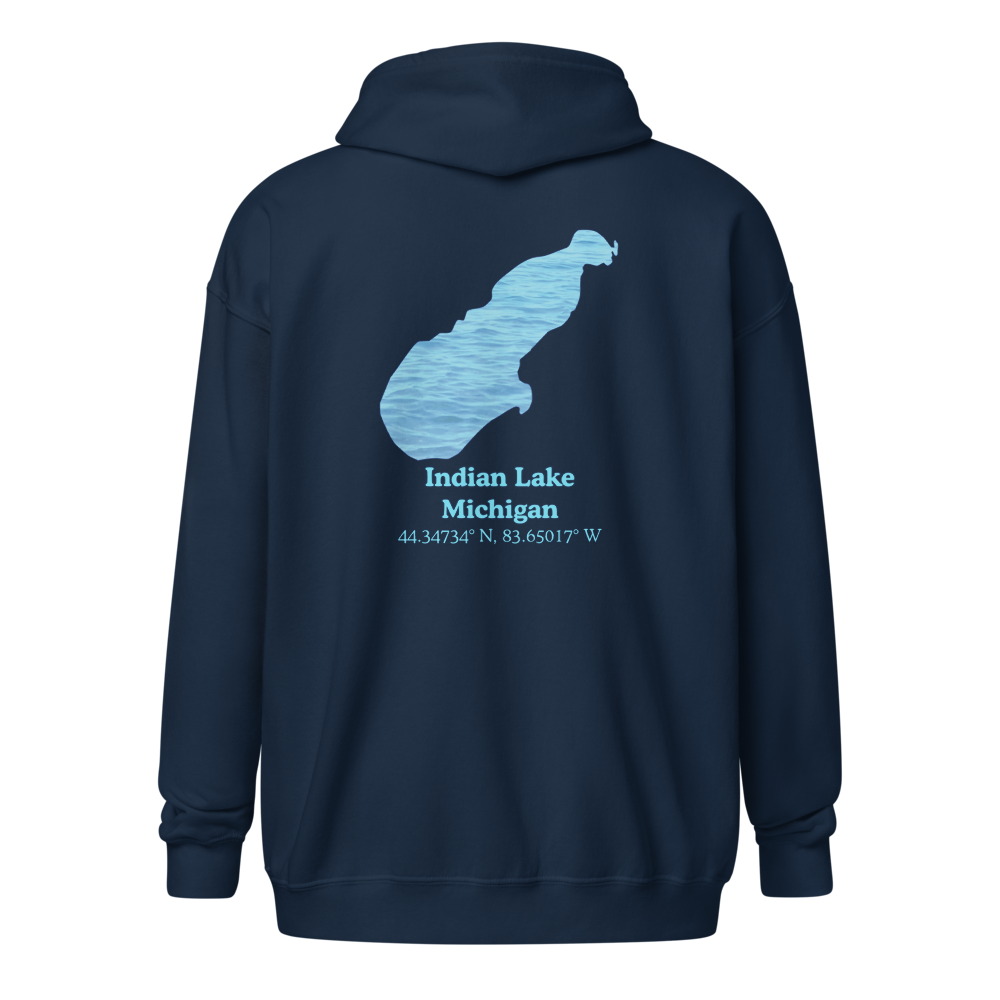 Indian Lake Unisex Zip Hoodie