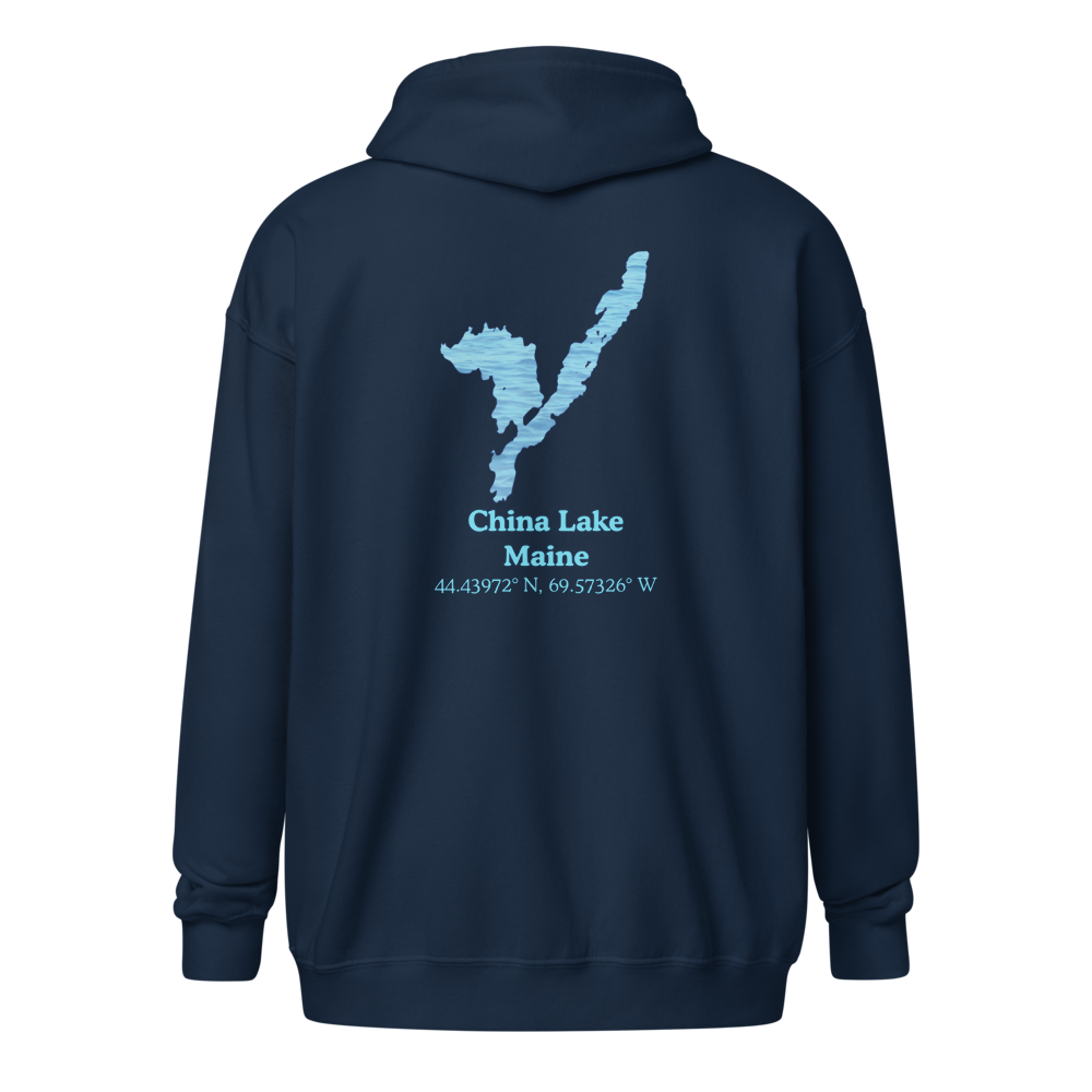 China Lake Unisex Zip Hoodie