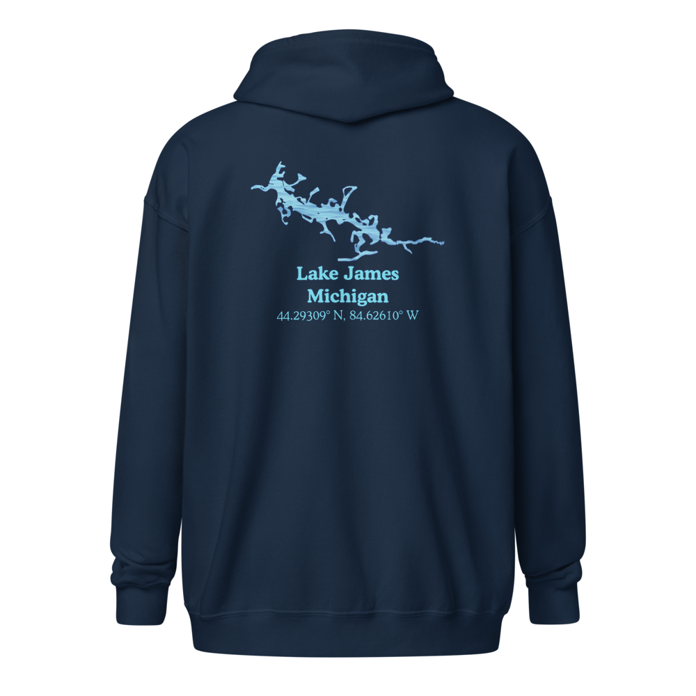 Lake James Unisex Zip Hoodie