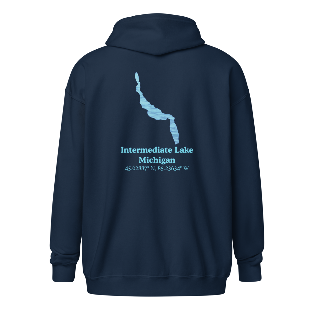 Intermediate Lake Unisex Zip Hoodie