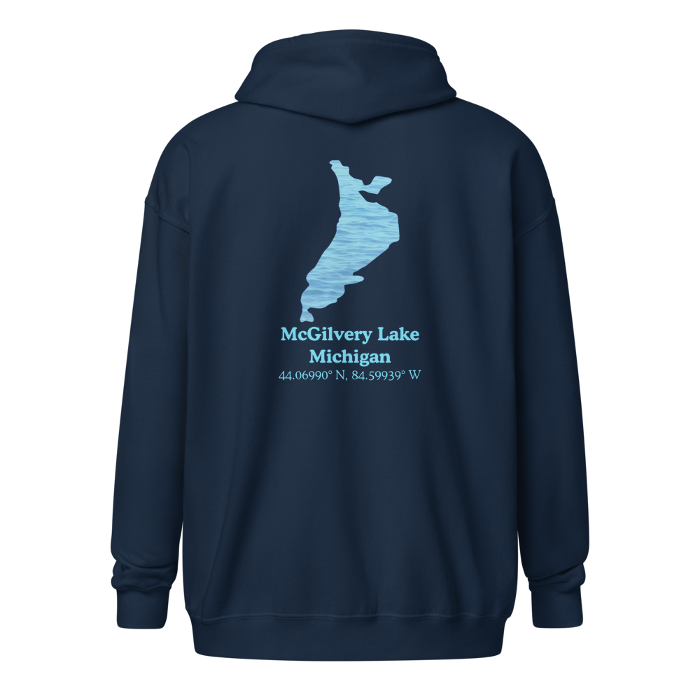 McGilvery Lake Unisex Zip Hoodie