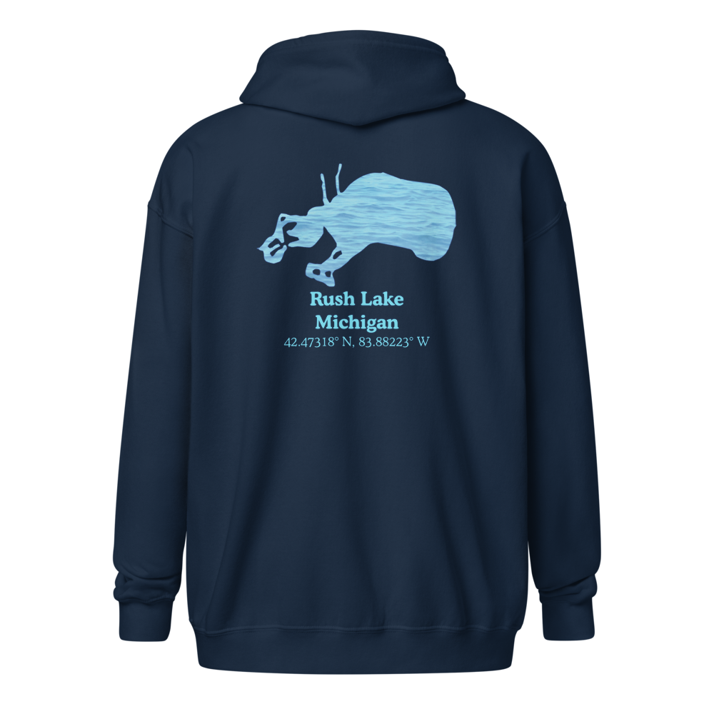 Rush Lake Unisex Zip Hoodie