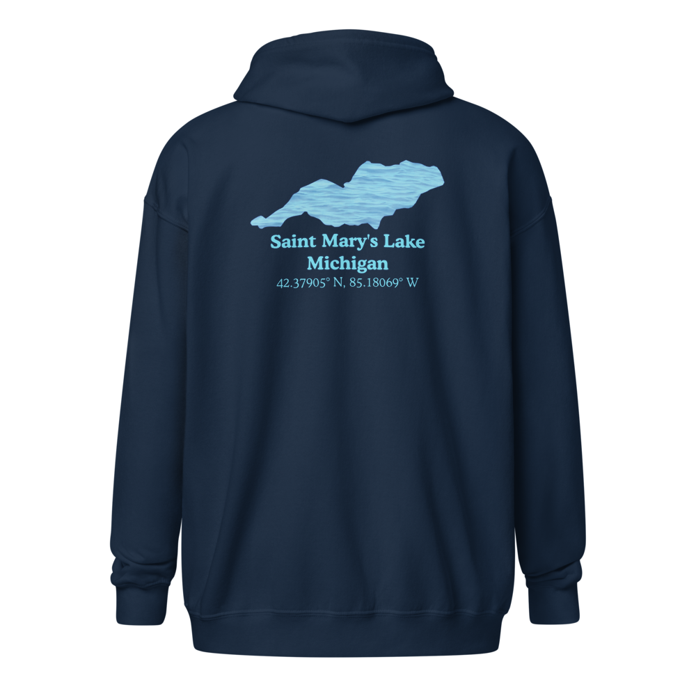 Saint Mary's Lake Unisex Zip Hoodie