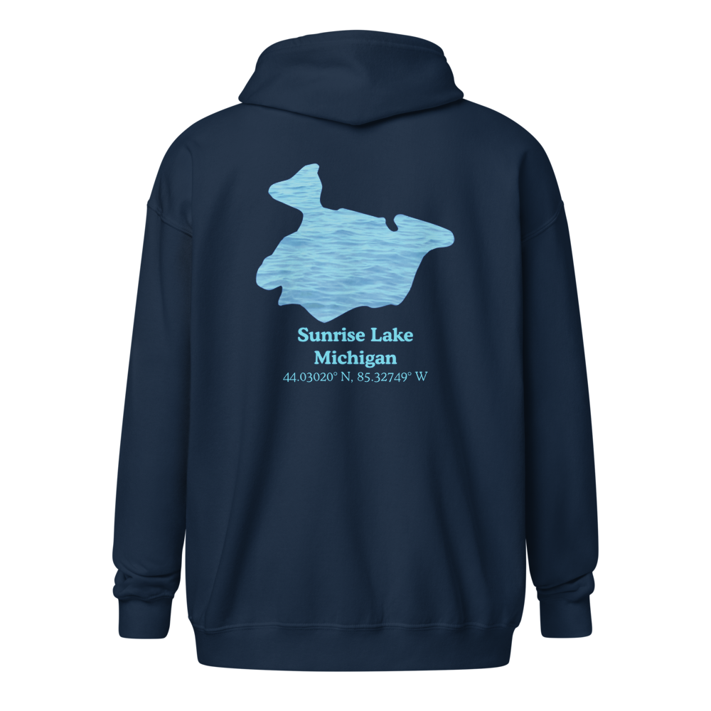 Sunrise Lake Unisex Zip Hoodie
