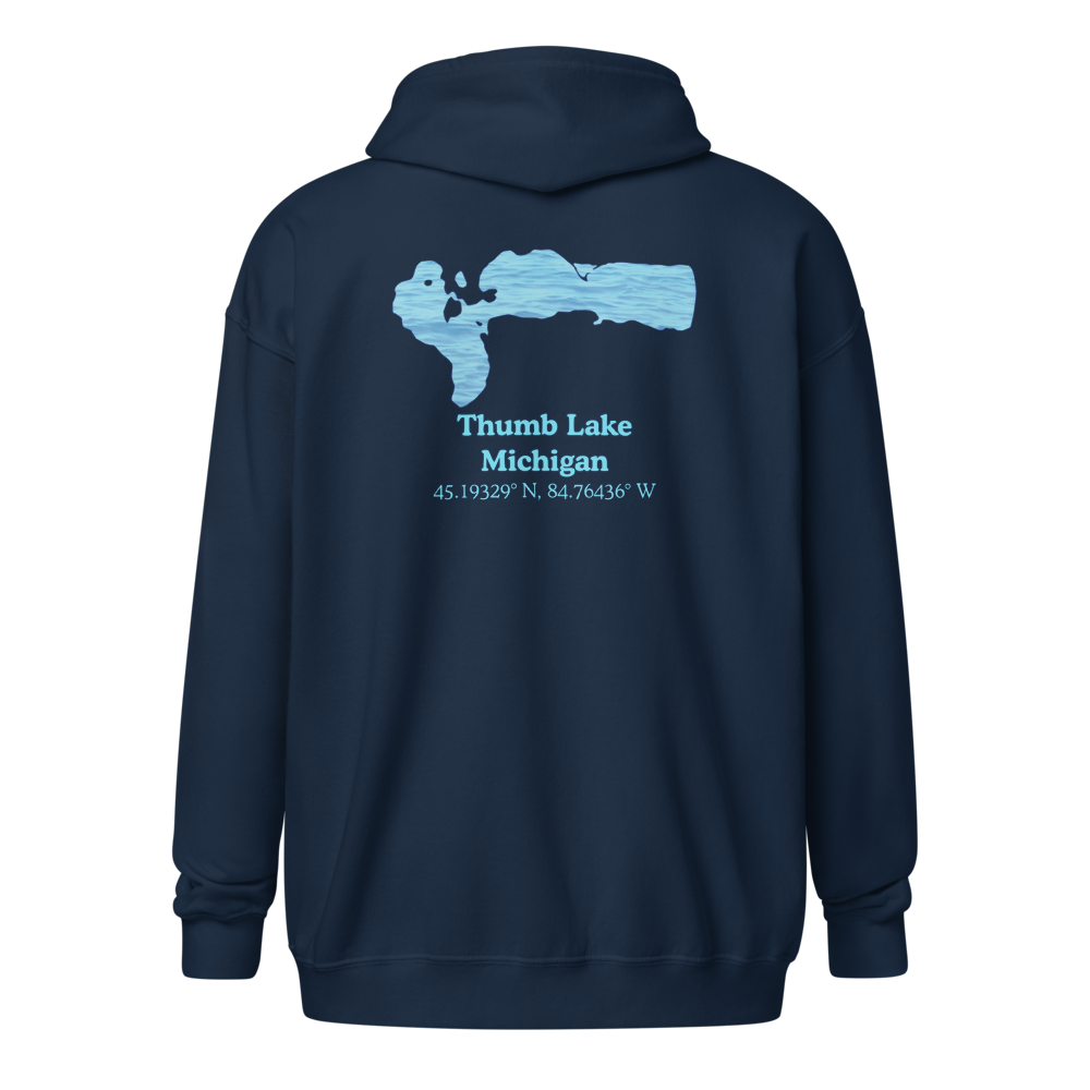 Thumb Lake Unisex Zip Hoodie