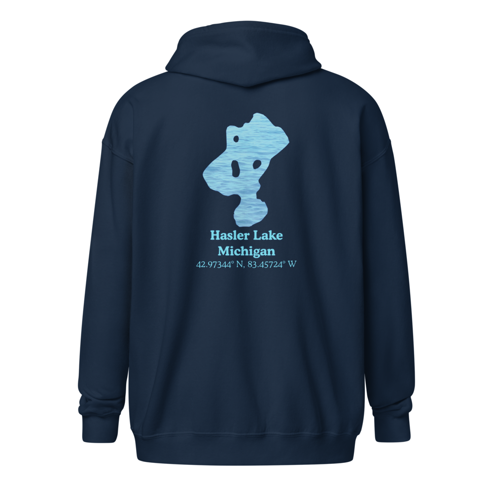 Hasler Lake Unisex Zip Hoodie