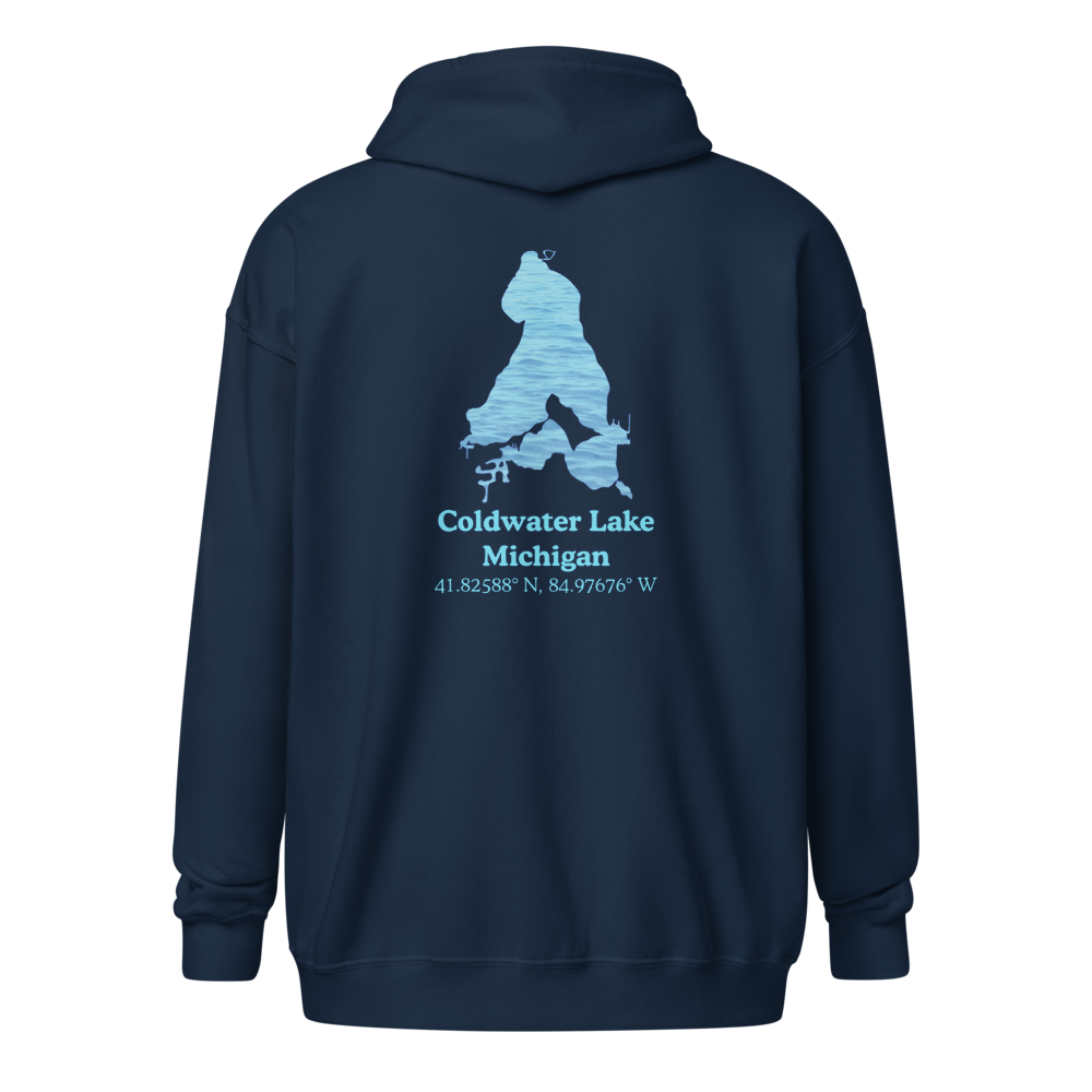 Coldwater Lake Unisex Zip Hoodie