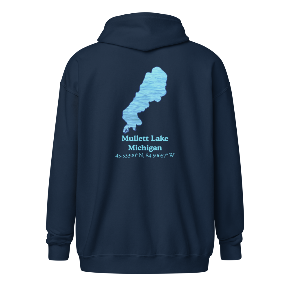 Mullett Lake Unisex Zip Hoodie