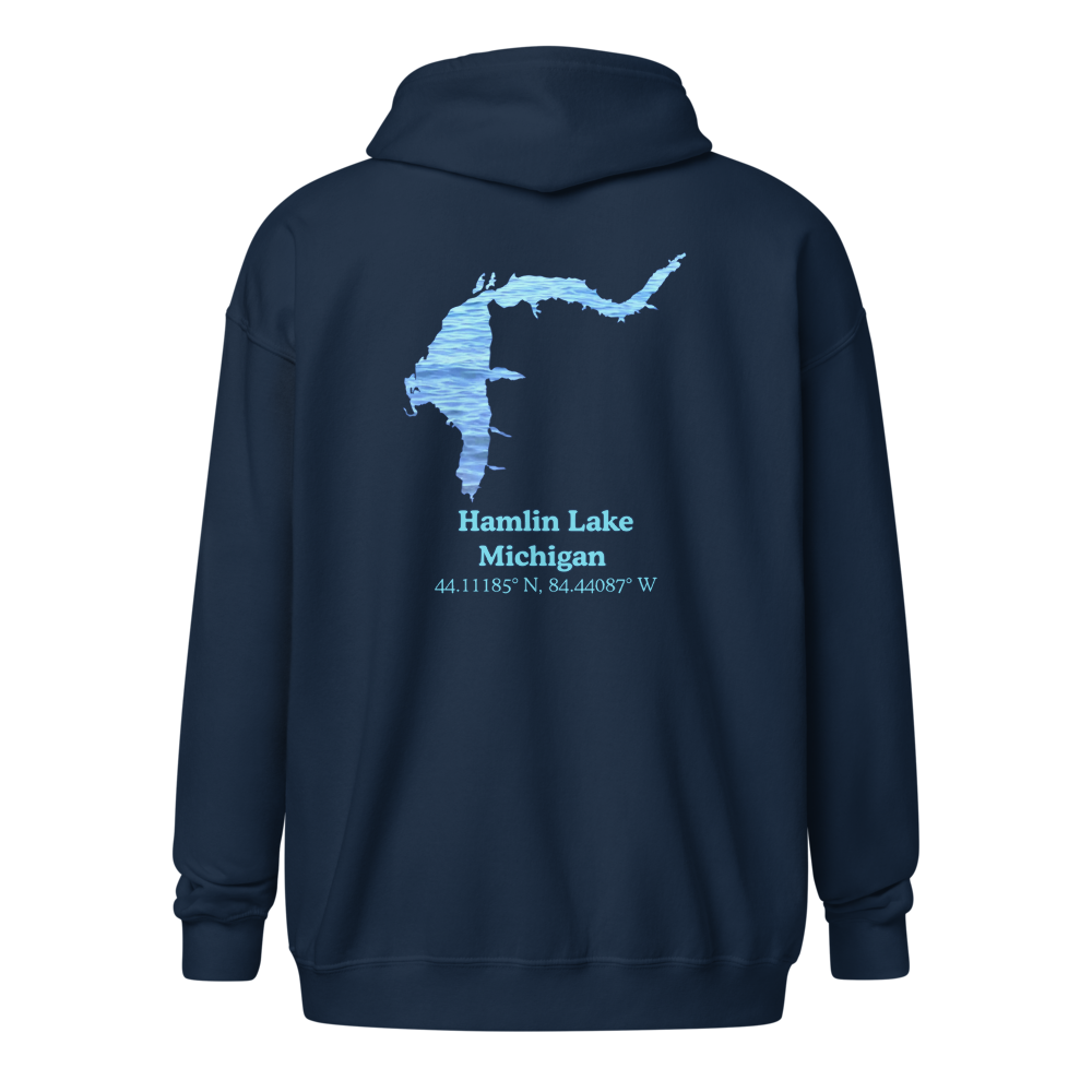 Hamlin Lake Unisex Zip Hoodie