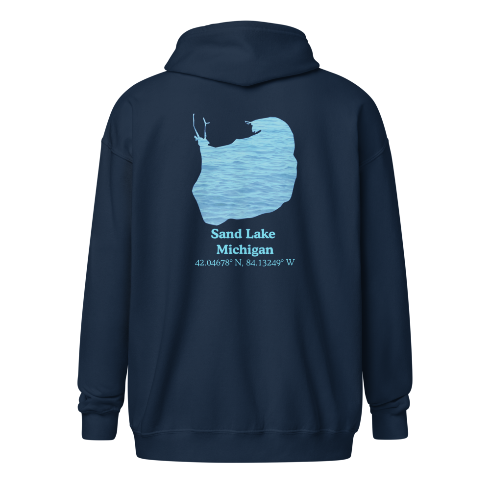 Sand Lake  Unisex Zip Hoodie