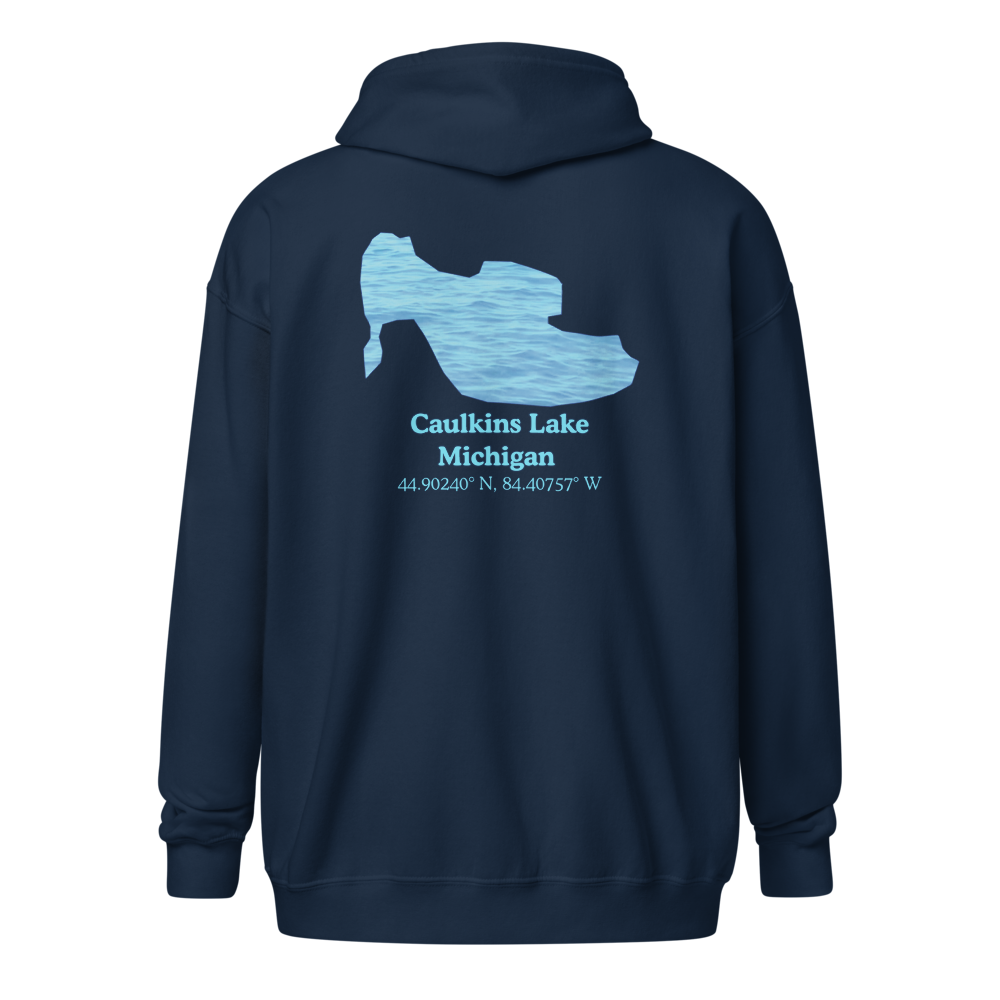 Caulkins Lake Unisex Zip Hoodie