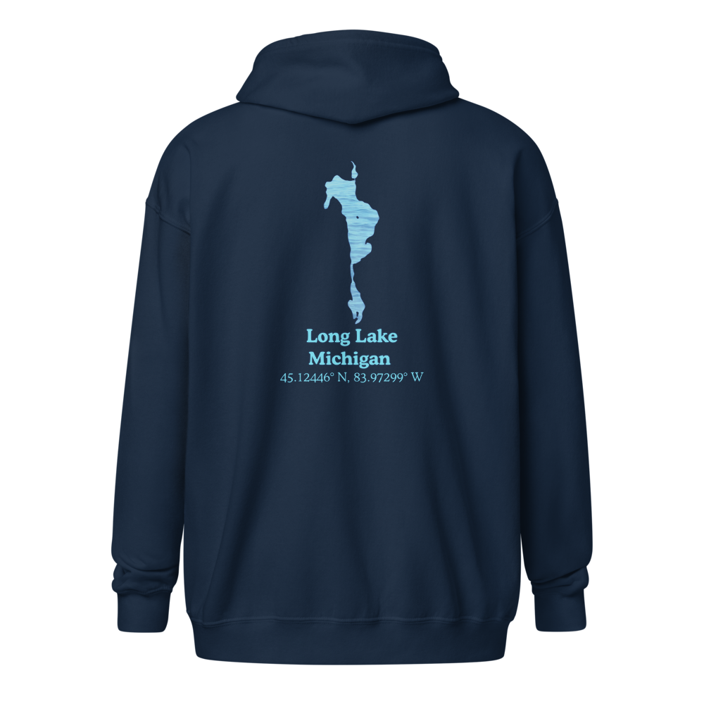Long Lake Unisex Zip Hoodie