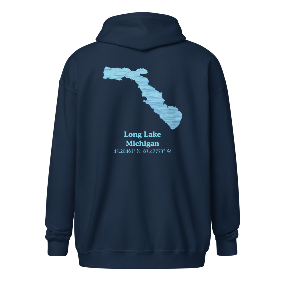 Long Lake Unisex Zip Hoodie