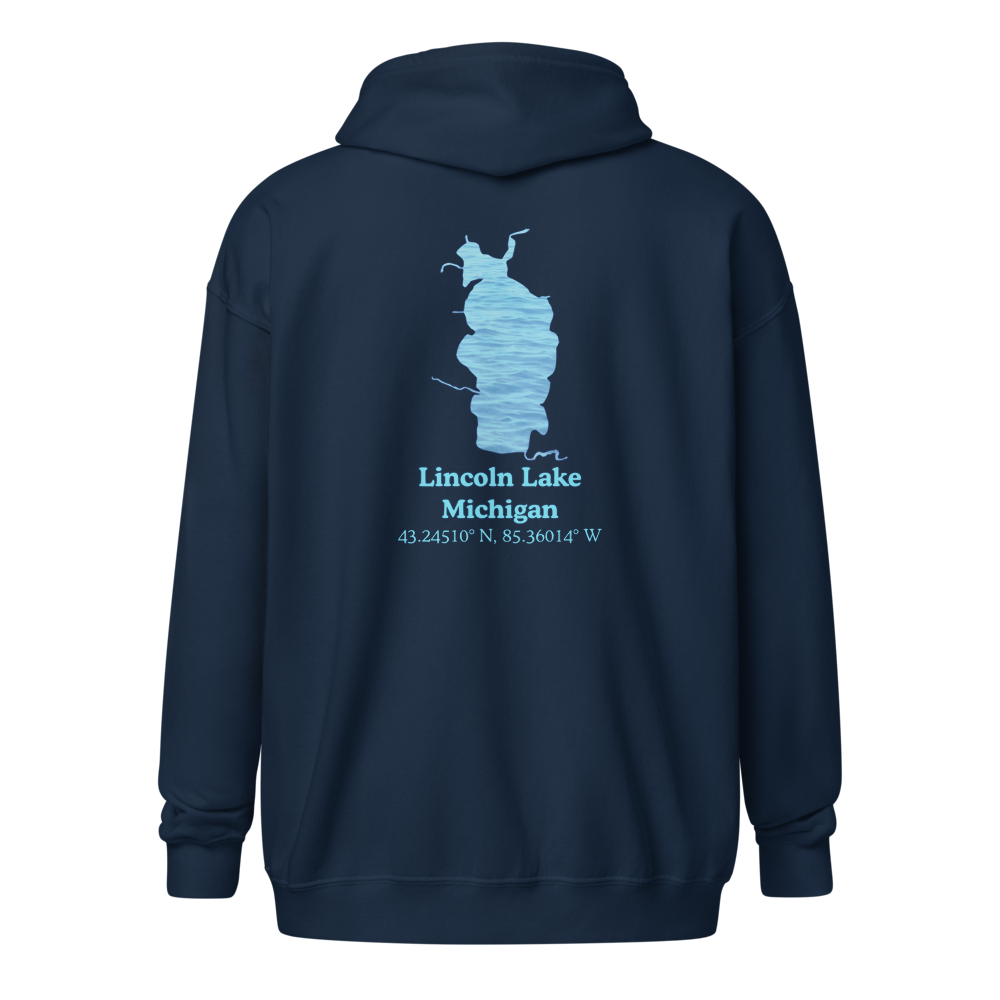 Lincoln Lake Unisex Zip Hoodie