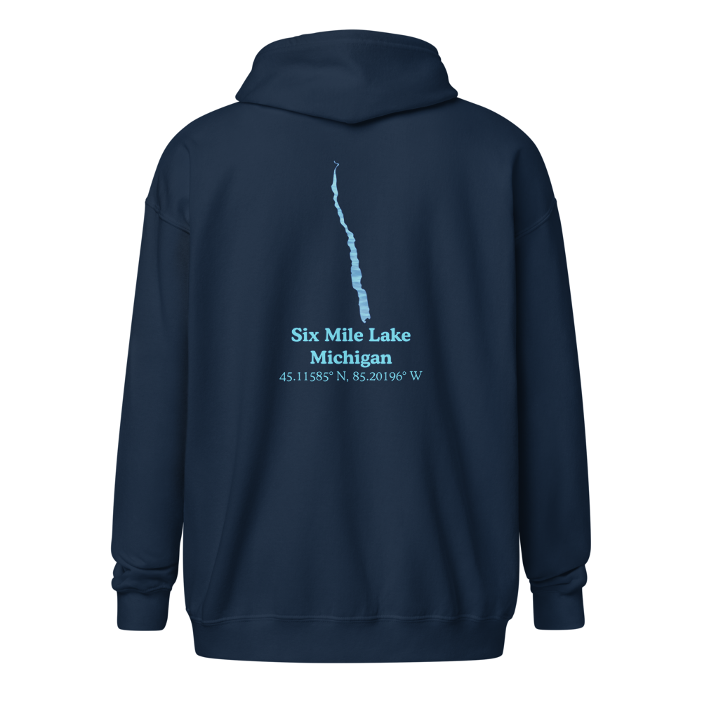 Six Mile Lake Unisex Zip Hoodie