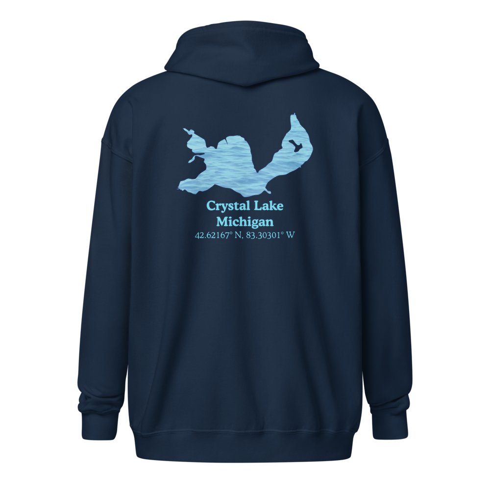 Crystal Lake Unisex Zip Hoodie