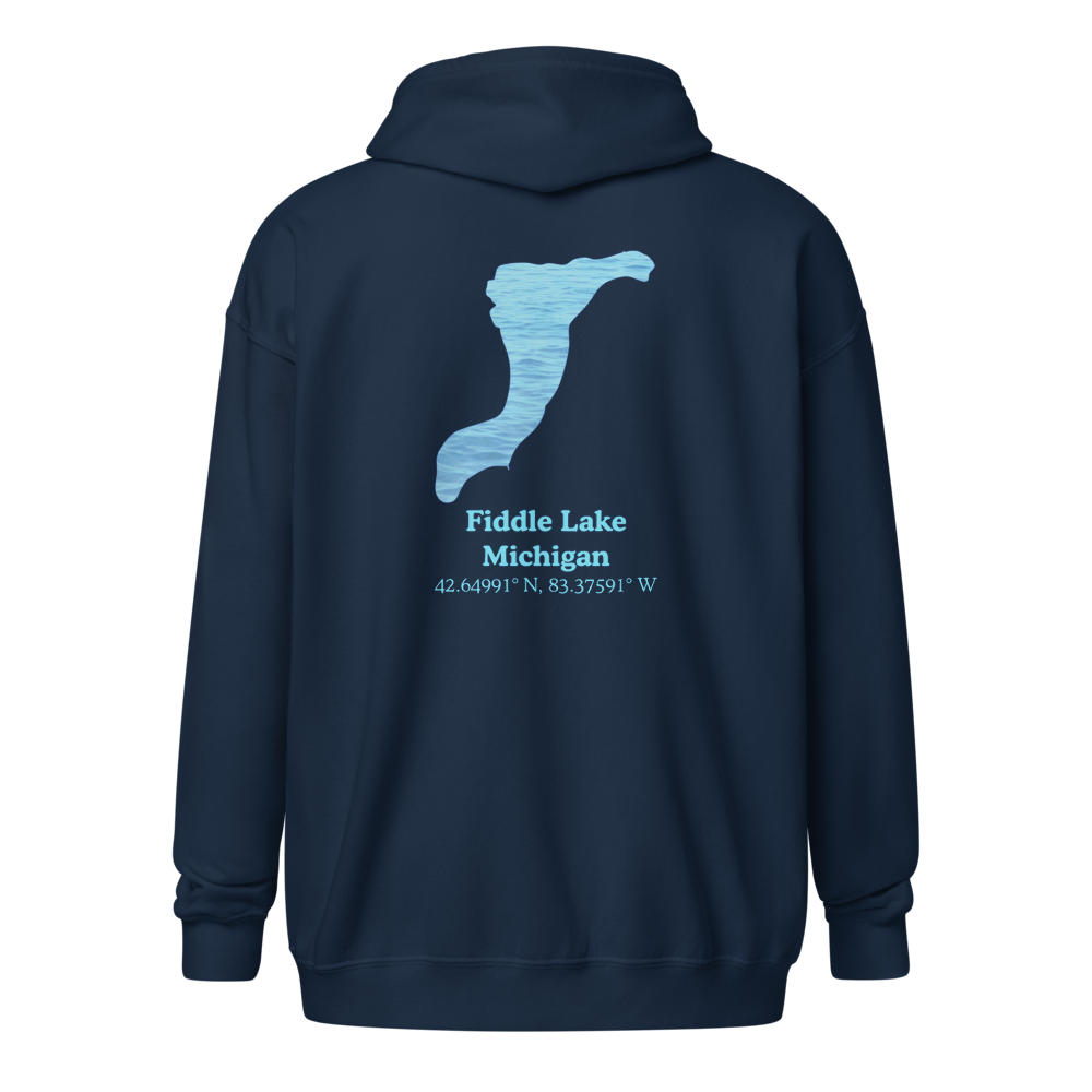Fiddle Lake Unisex Zip Hoodie
