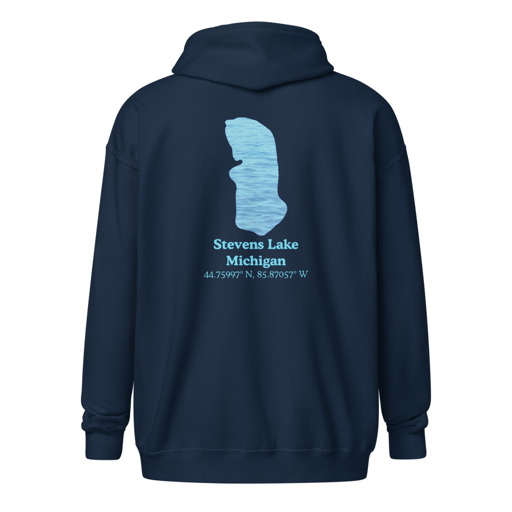Stevens Lake Unisex Zip Hoodie