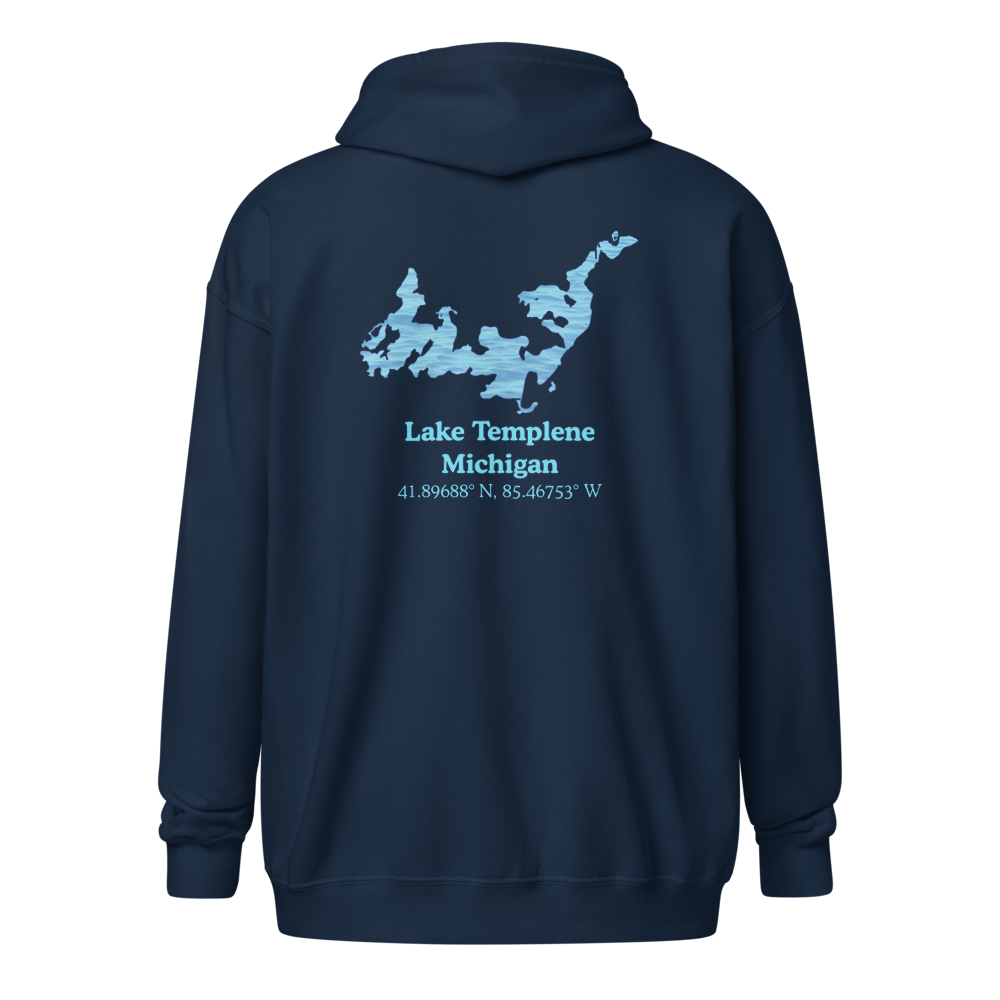 Lake Templene Unisex Zip Hoodie
