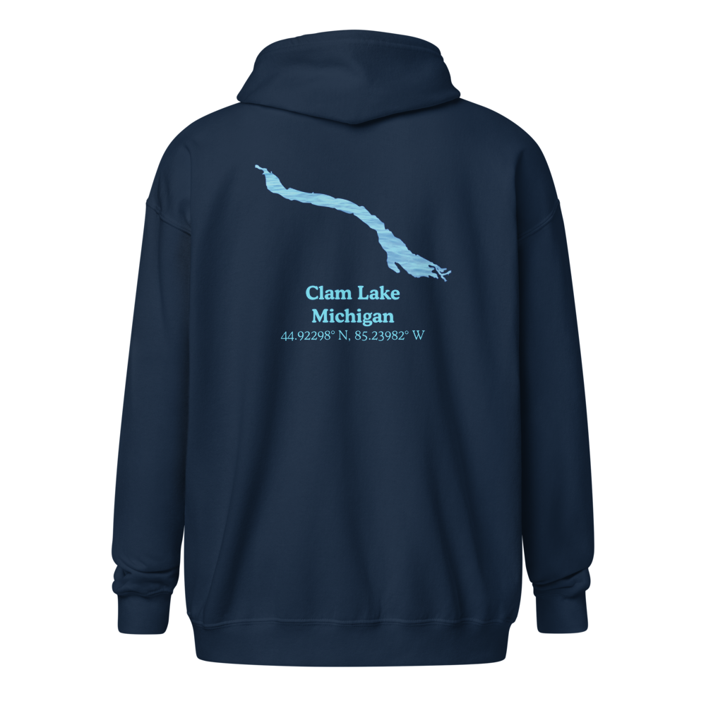 Clam Lake Unisex Zip Hoodie