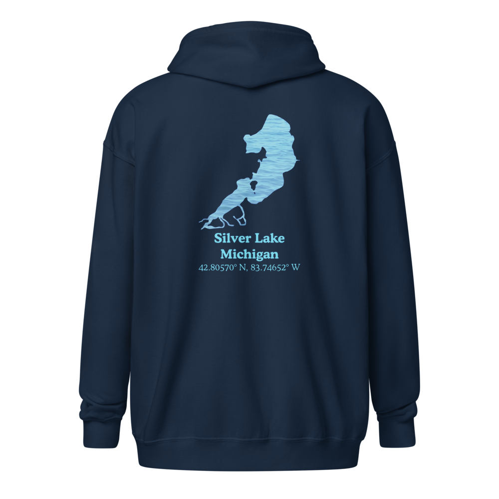 Silver Lake Unisex Zip Hoodie