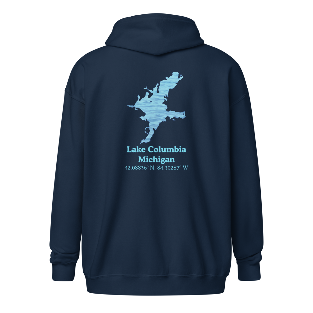 Lake Columbia Unisex Zip Hoodie