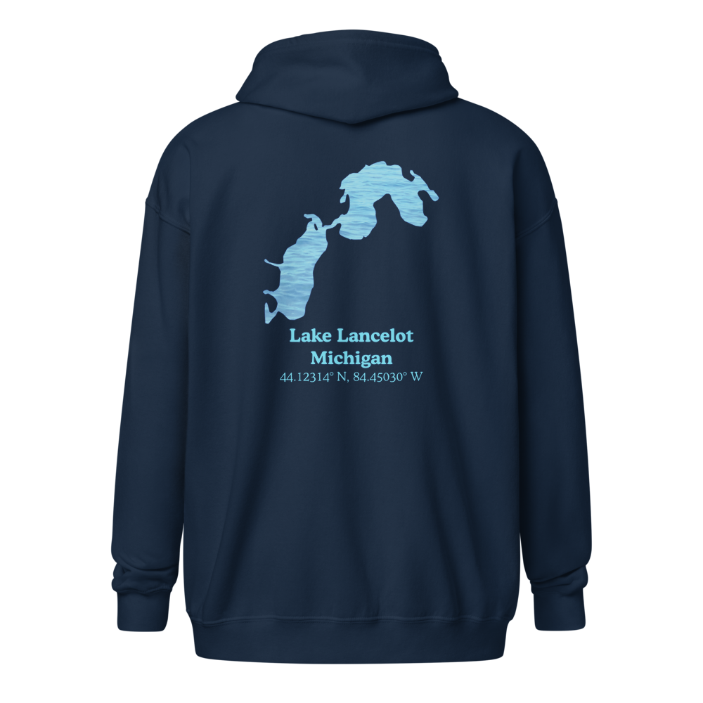 Lake Lancelot Unisex Zip Hoodie