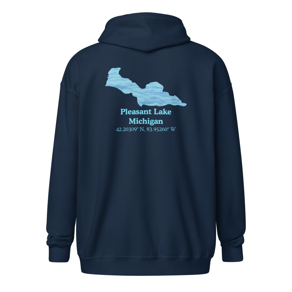 Pleasant Lake Unisex Zip Hoodie