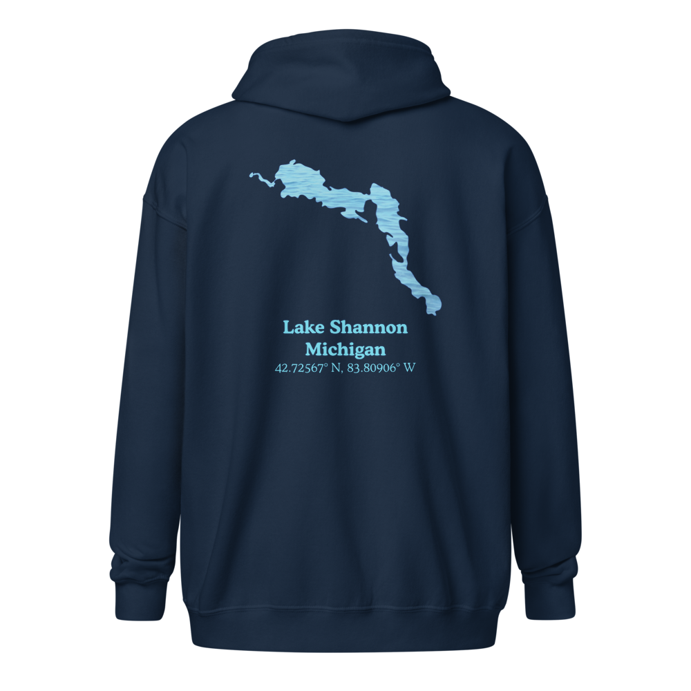 Lake Shannon Unisex Zip Hoodie