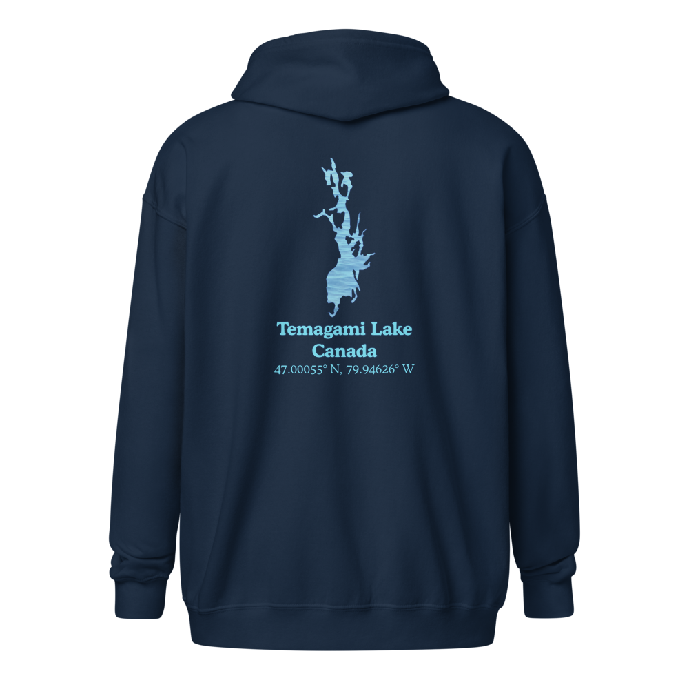 Temagami Lake Unisex Zip Hoodie