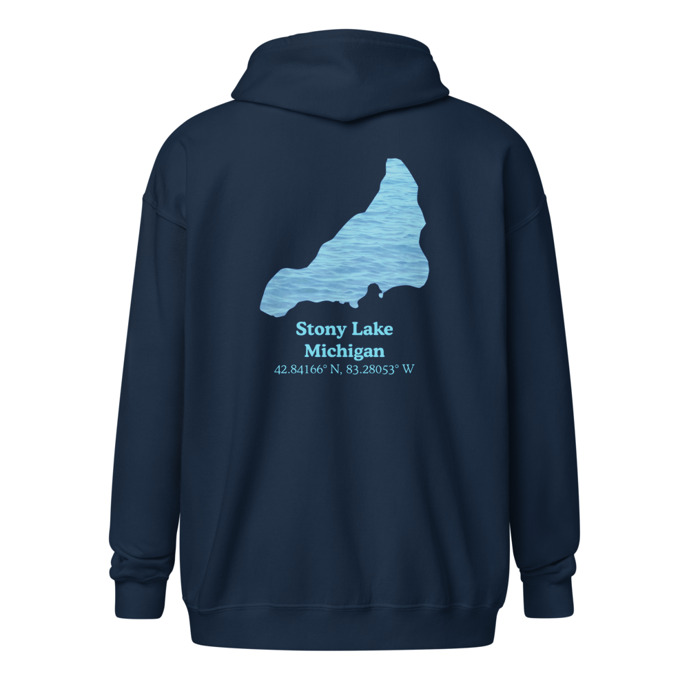 Stony Lake Unisex Zip Hoodie