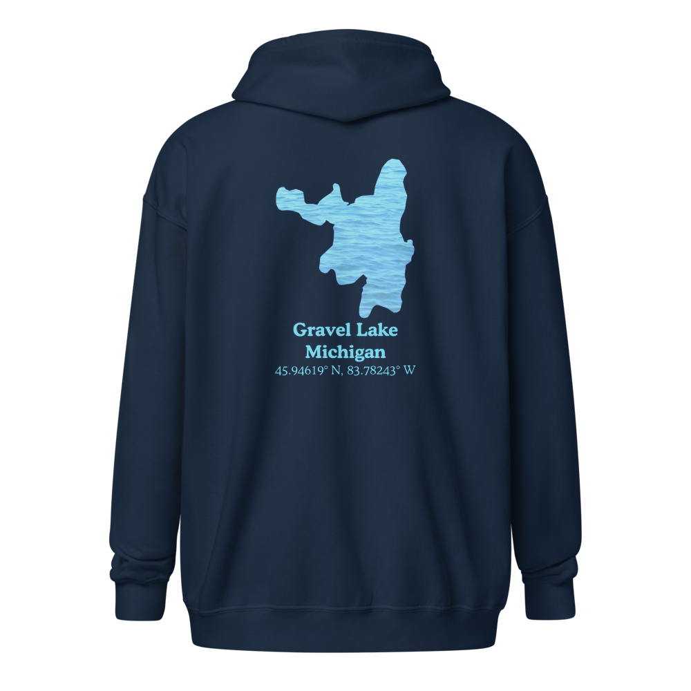 Gravel Lake Unisex Zip Hoodie