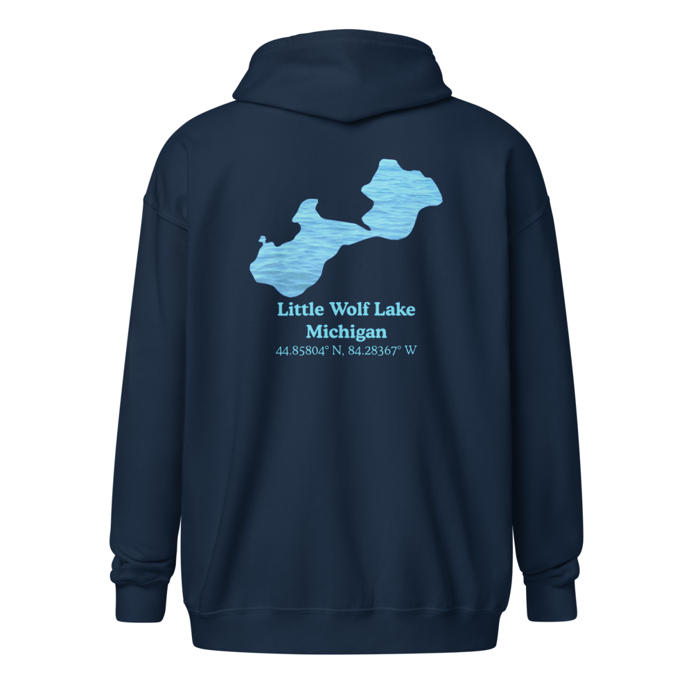Little Wolf Lake Unisex Zip Hoodie