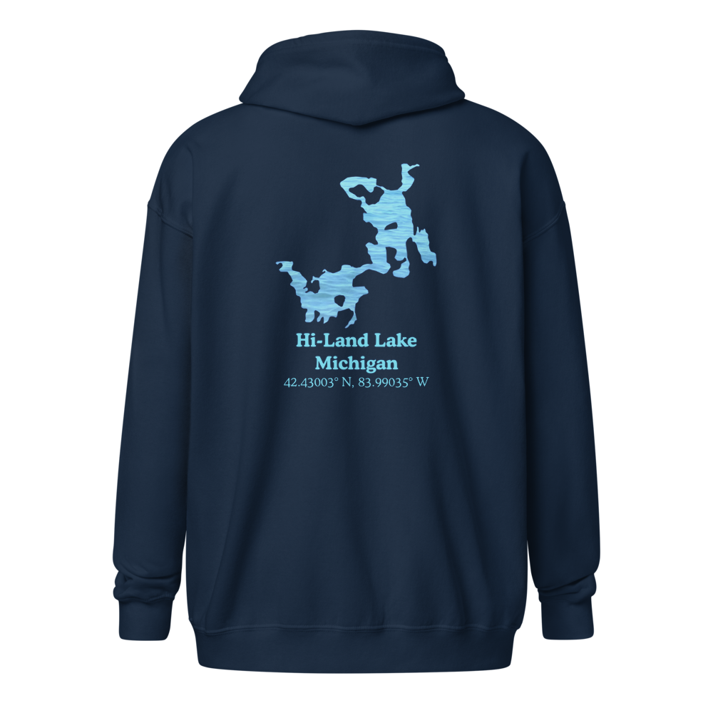 Hi-Land Lake Unisex Zip Hoodie