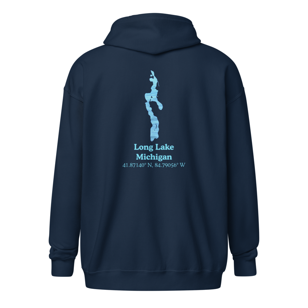 Long Lake Unisex Zip Hoodie