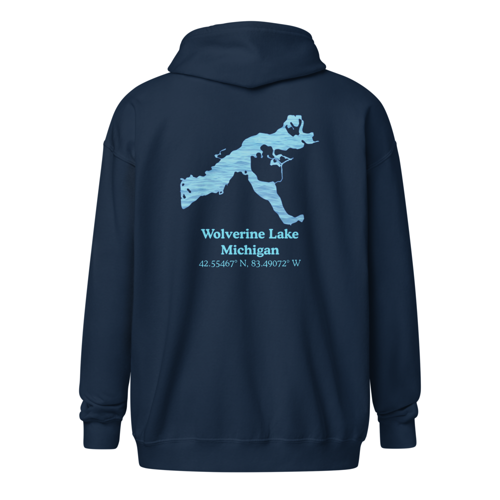 Wolverine Lake Unisex Zip Hoodie