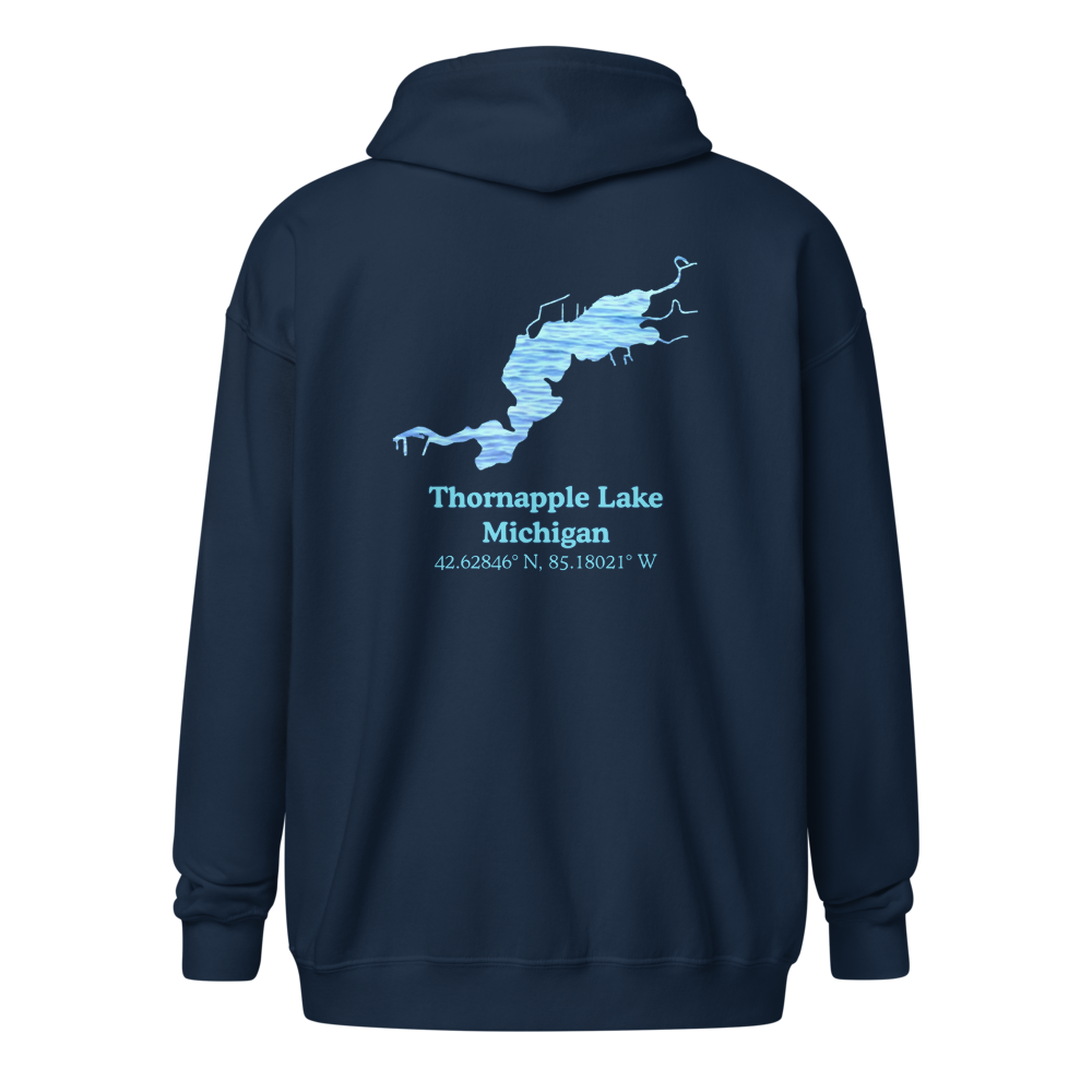 Thornapple Lake Unisex Zip Hoodie